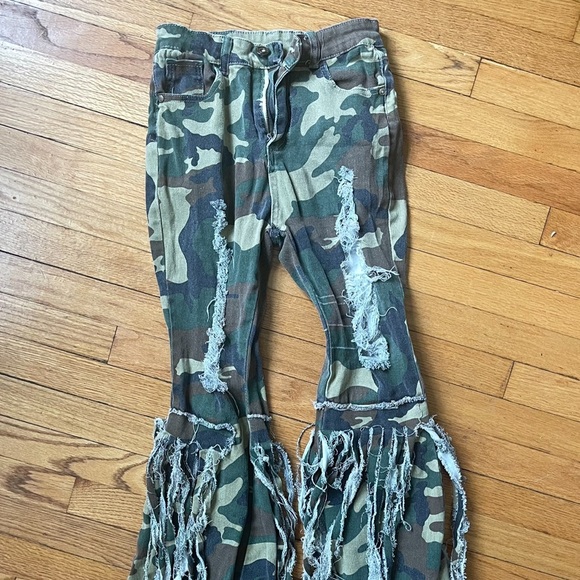 Ladies Army Fatigue Pants - Picture 3 of 7